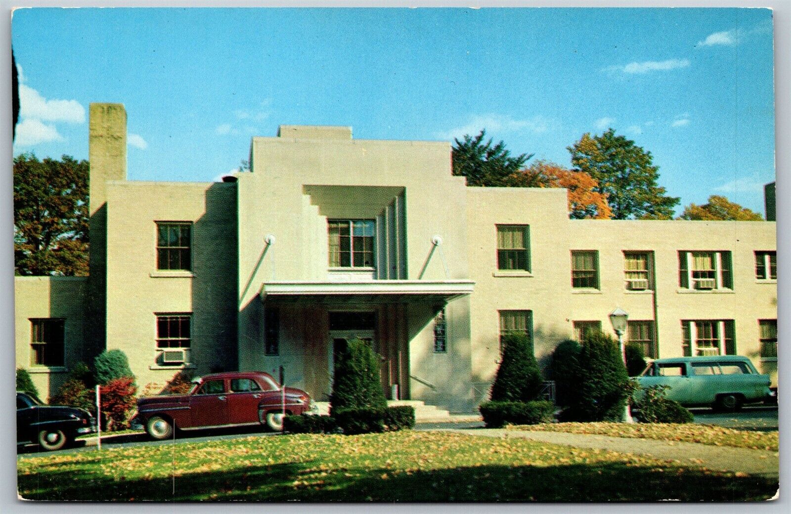Vtg Southington Connecticut CT Bradley Memorial Hospital 1950s View Postcard