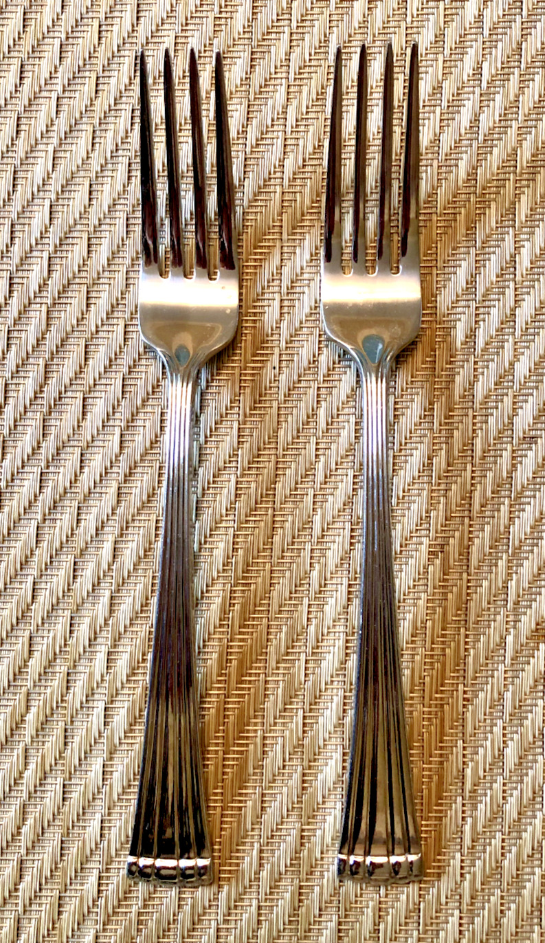Retired Reed & Barton Westwood Stainless Flatware Lot of 2 Dinner Forks