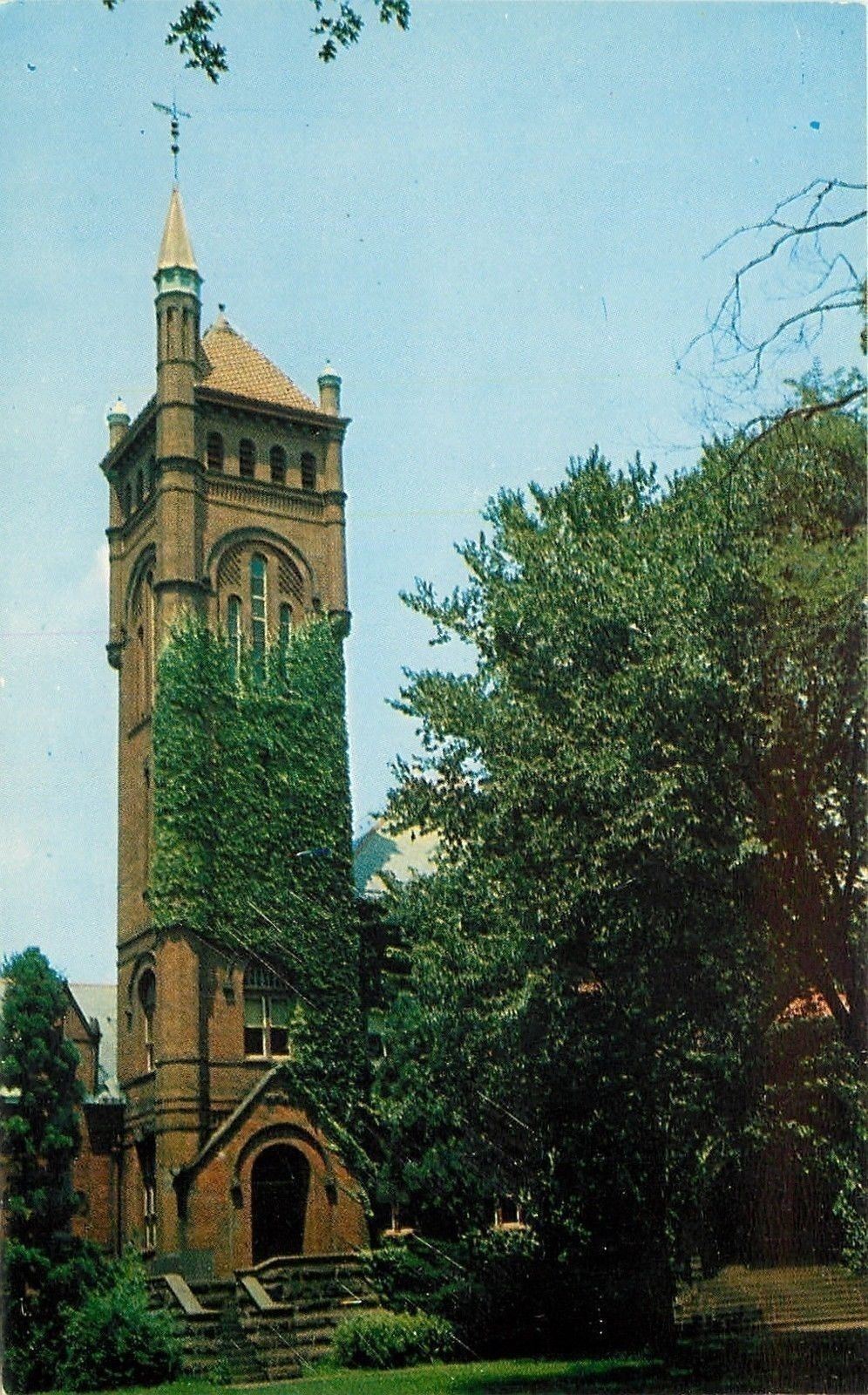 Lancaster Pennsylvania 1/3 of Tower Covered in Ivy~Theological Seminary 1950s
