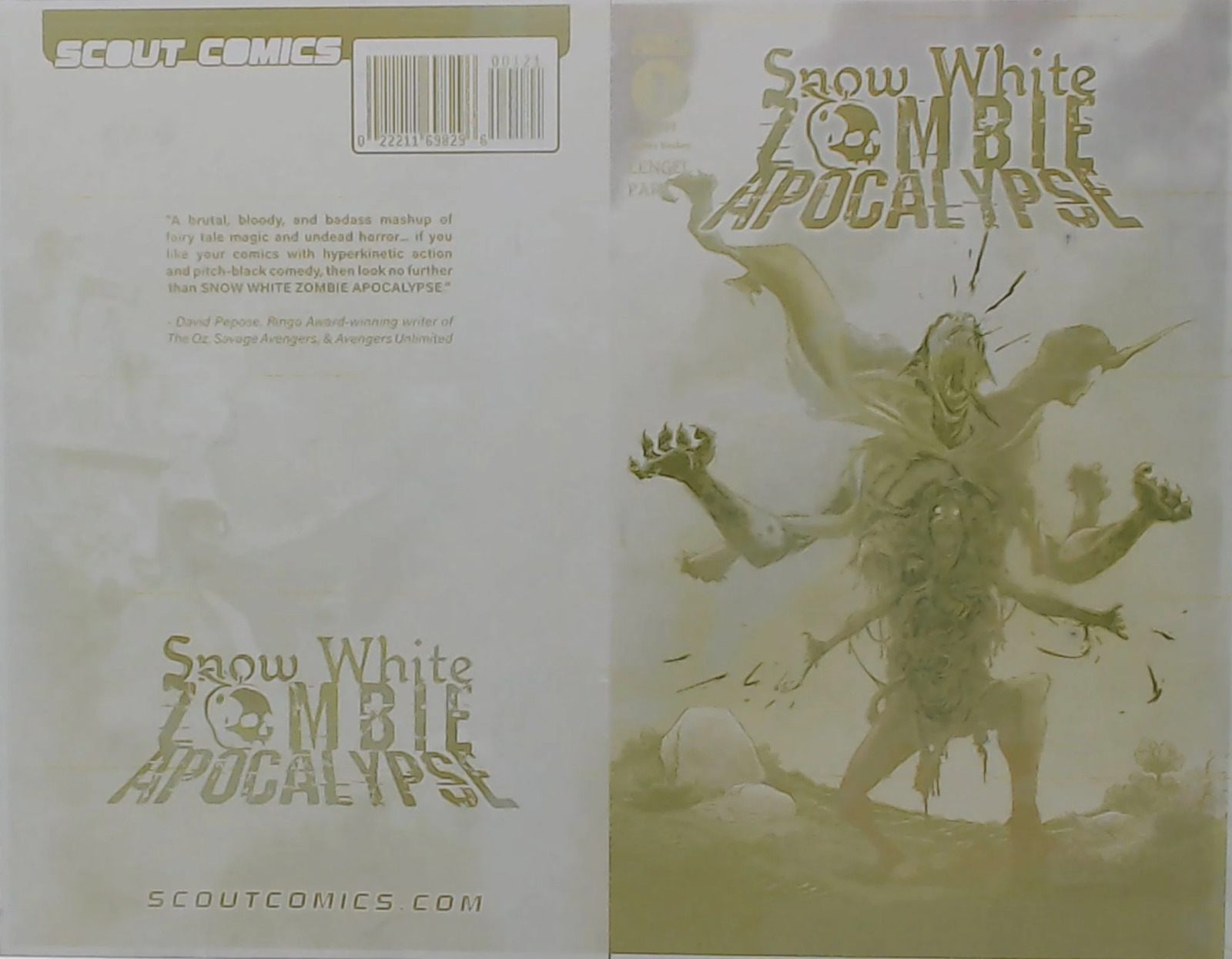 Snow White Zombie Apocalypse #1 - 1:10 Retailer Incentive - Cover - Yellow - Com