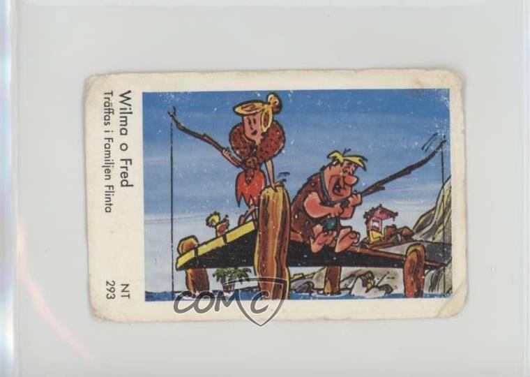 1963 Dutch Gum Star NT Set Wilma Flintstone Fred o #NT293 f5h