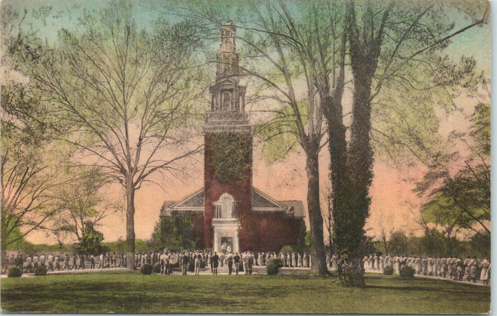 Chapel Hour Of The Mount Berry Church Mount Berry GA. The Albertype Co. Postcard