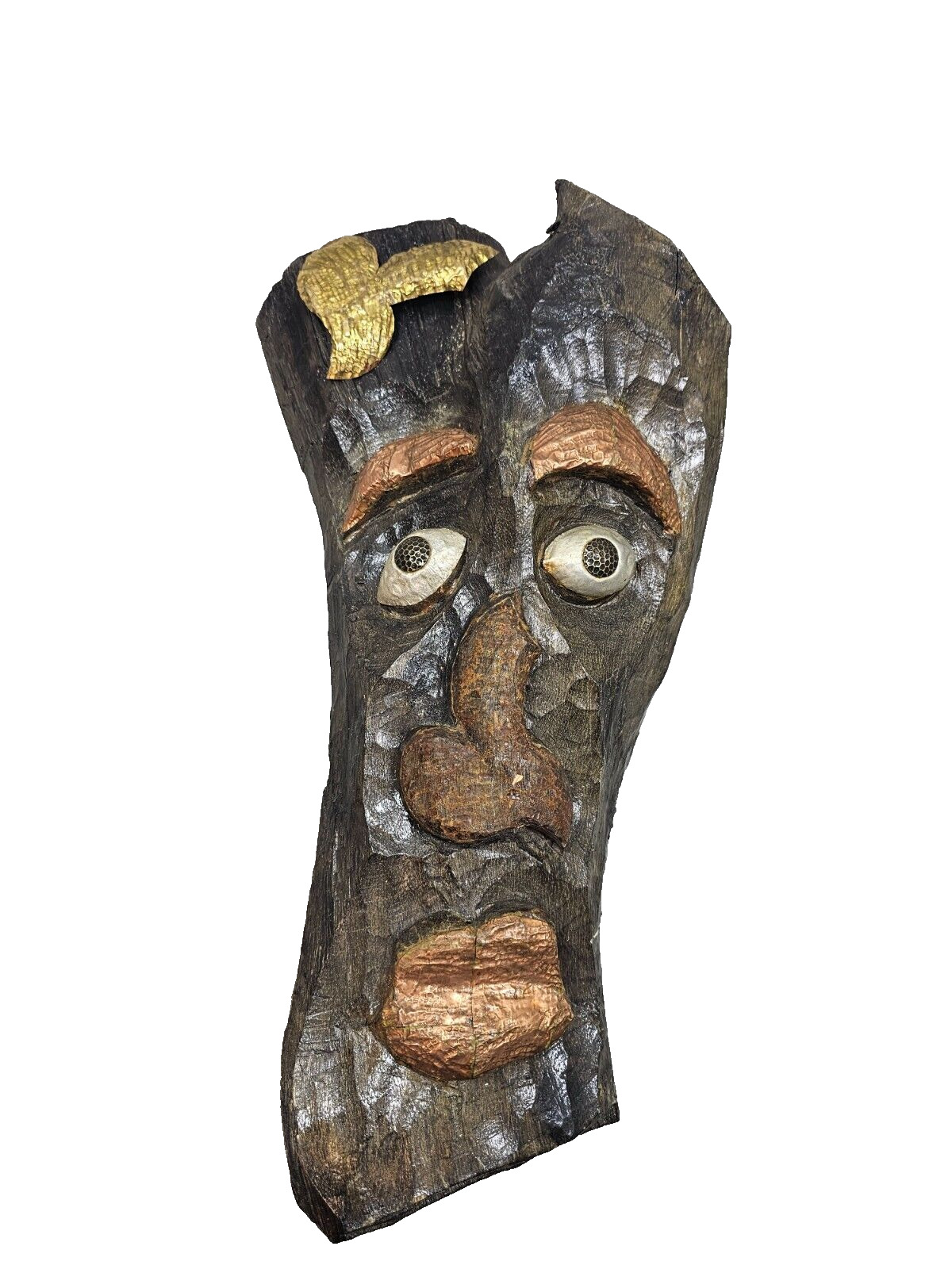 Vintage Hand Carved Mask The Ghost of the Forest El Fantasma Del Bosque 17\