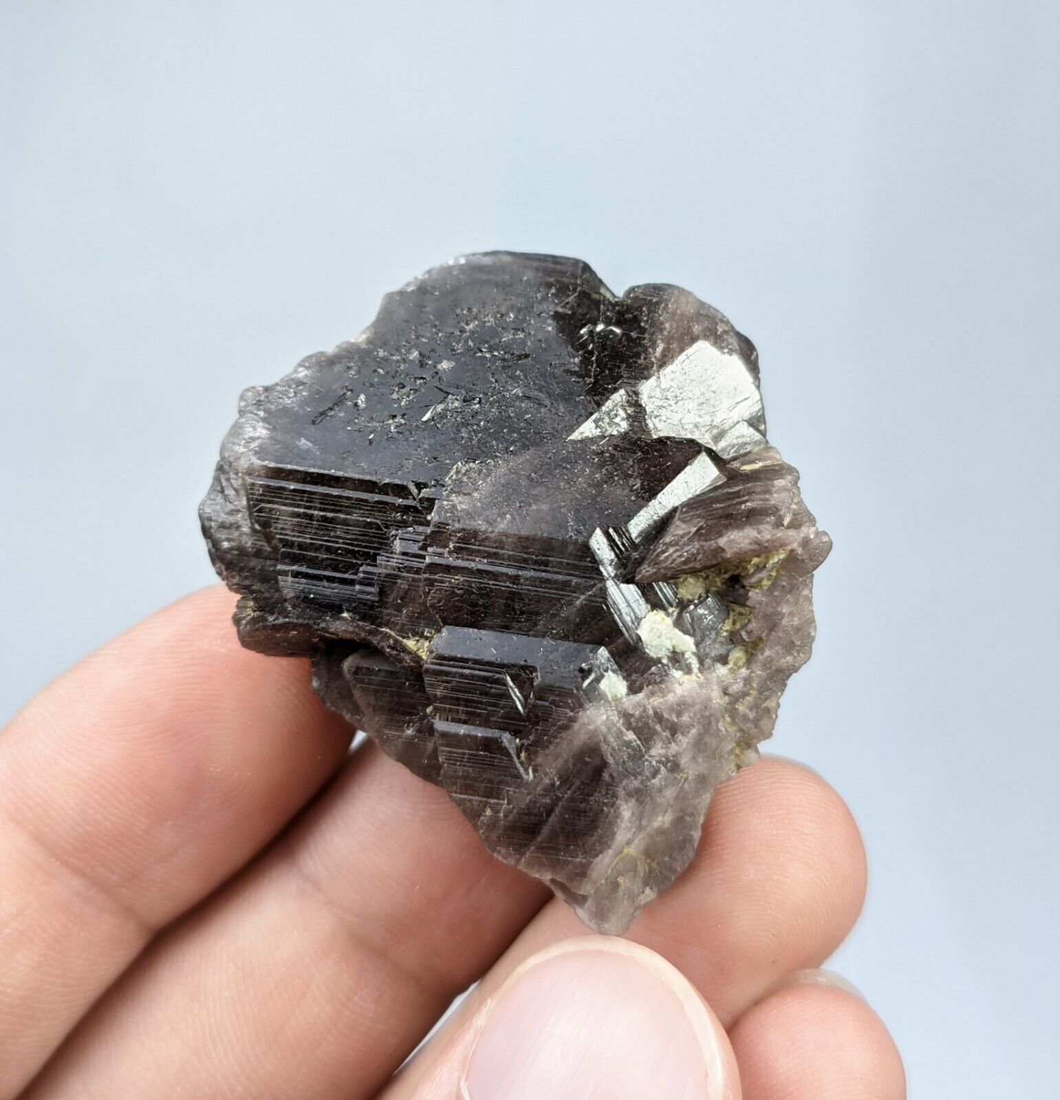 Natural fine quality Axinite crystal from Balochistan Pakistan, 28 gm