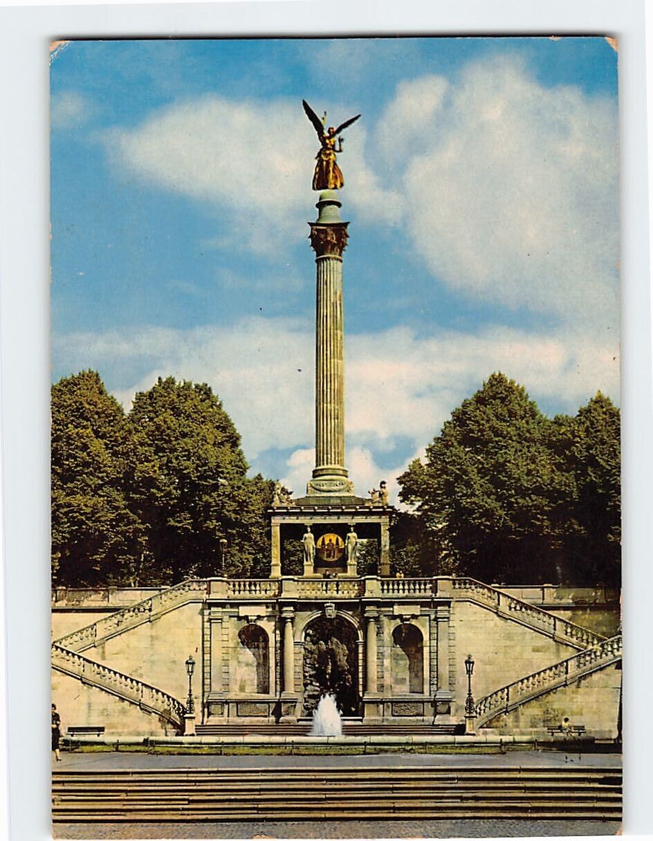 Postcard Friedensengel, Munich, Germany