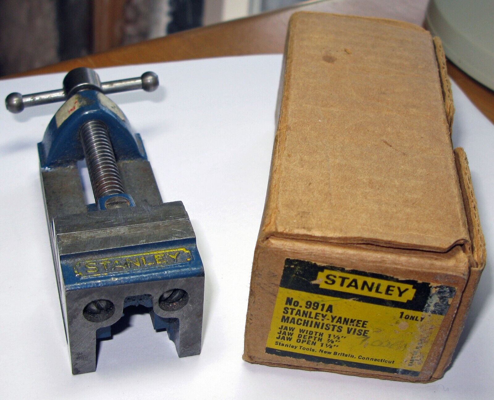 Vintage STANLEY No.991A Yankee Drill Press Vise - Gunsmith, Jeweler Machinist