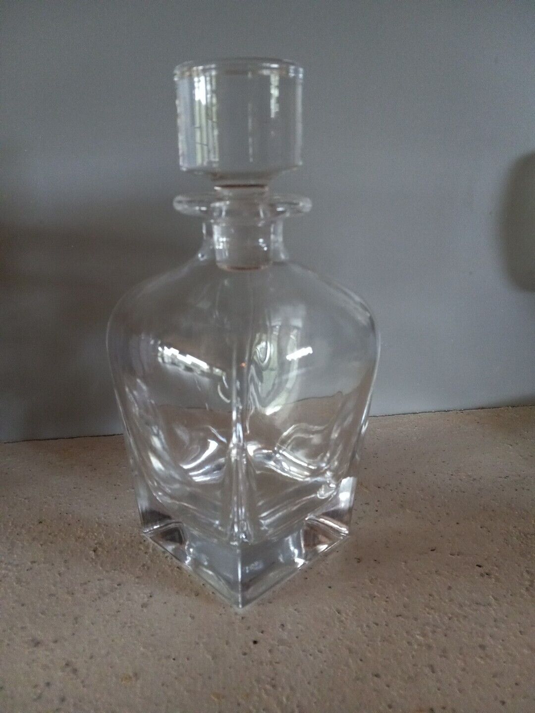 Vintage Decanter Glass With Stopper