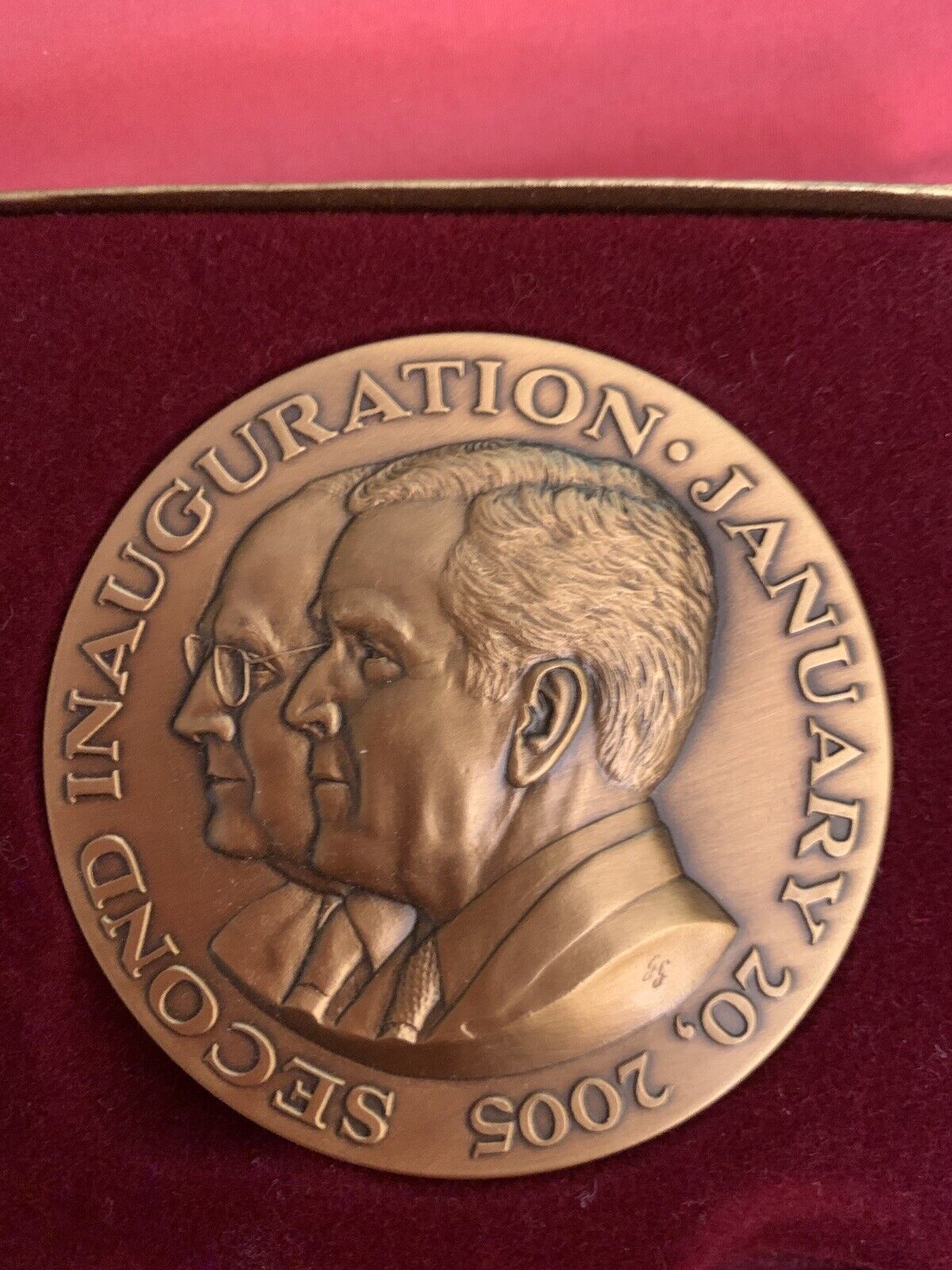 2005 George Bush/ Dick Cheney 2nd Inauguration Type 2 Reverse Bronze Medal