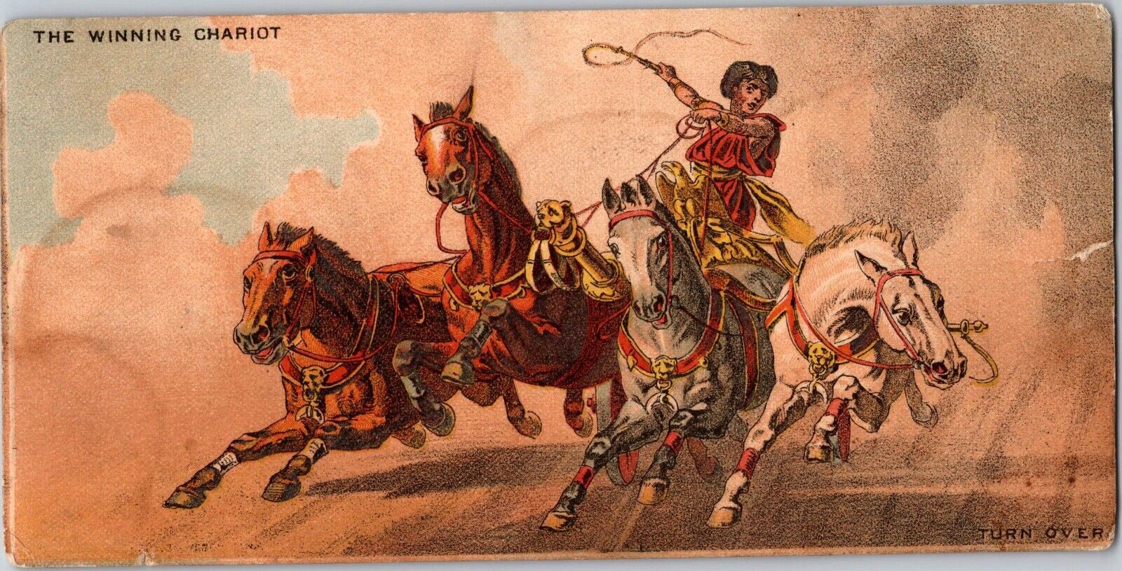 1800s Roman Chariot Race Wanamaker & Brown Clothing Store Philadelphia - Horses