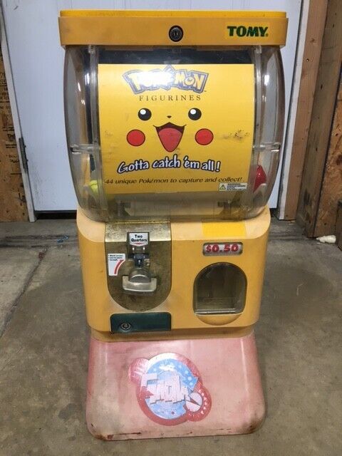 Discount Vintage TOMY Yujin Gatcha Gashapon Vending Machine w/ Pokemon Capsules