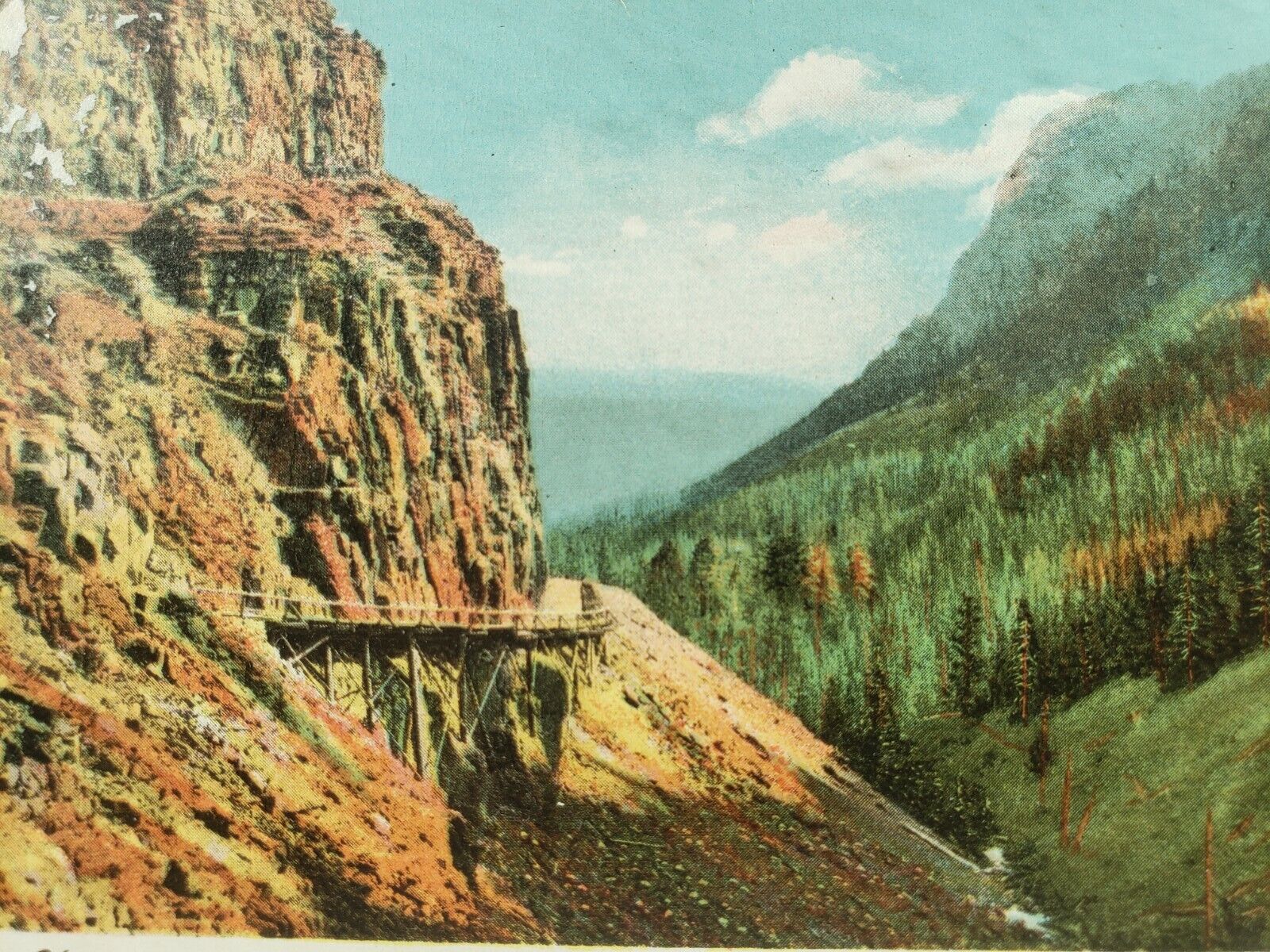 C 1910 Golden Gate Mountain Road Yellowstone National Park WY DB Postcard