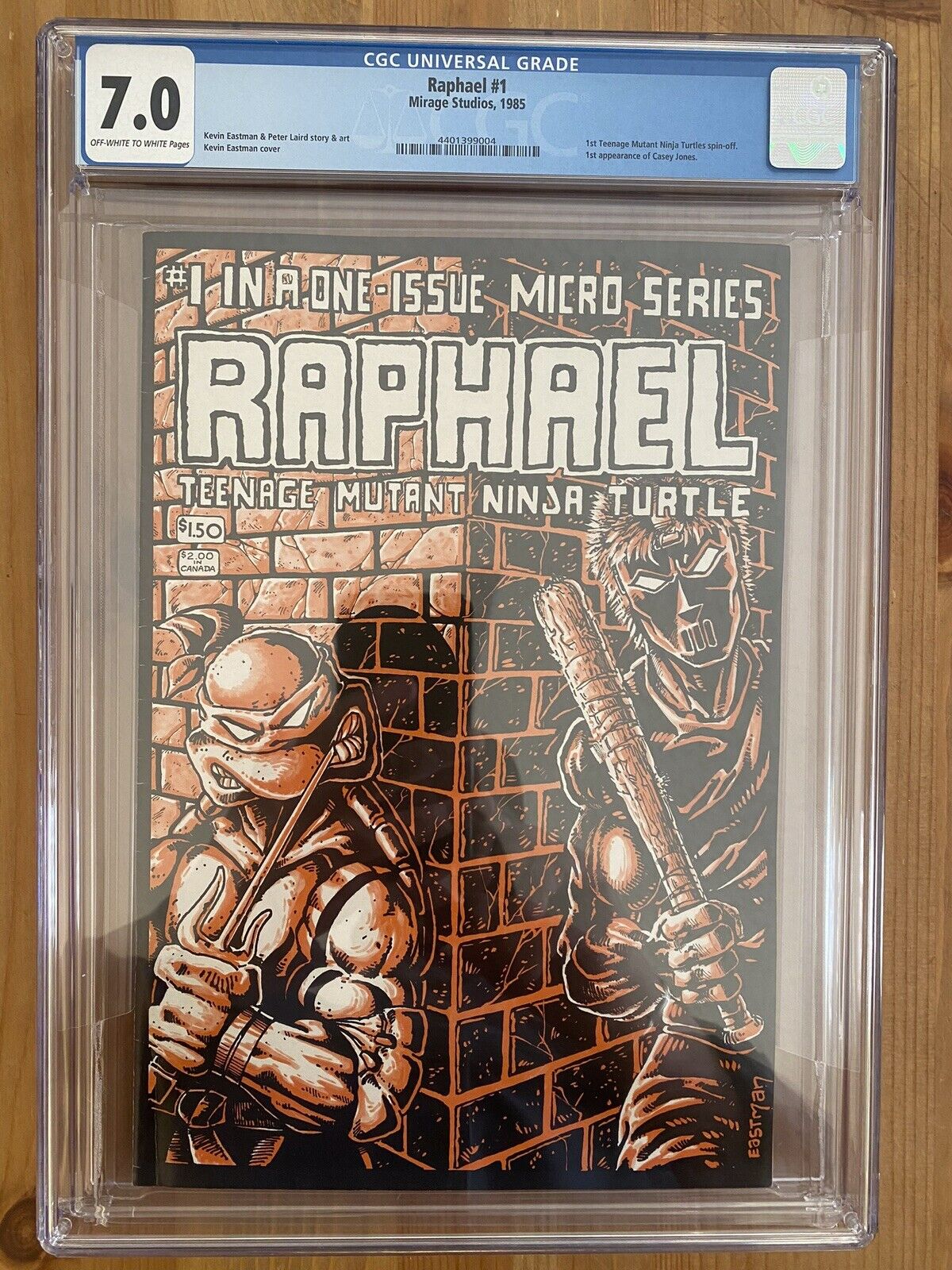Raphael #1 Teenage Mutant Ninja Turtles (TMNT) 1st Print CGC 7.0 1985 Mirage