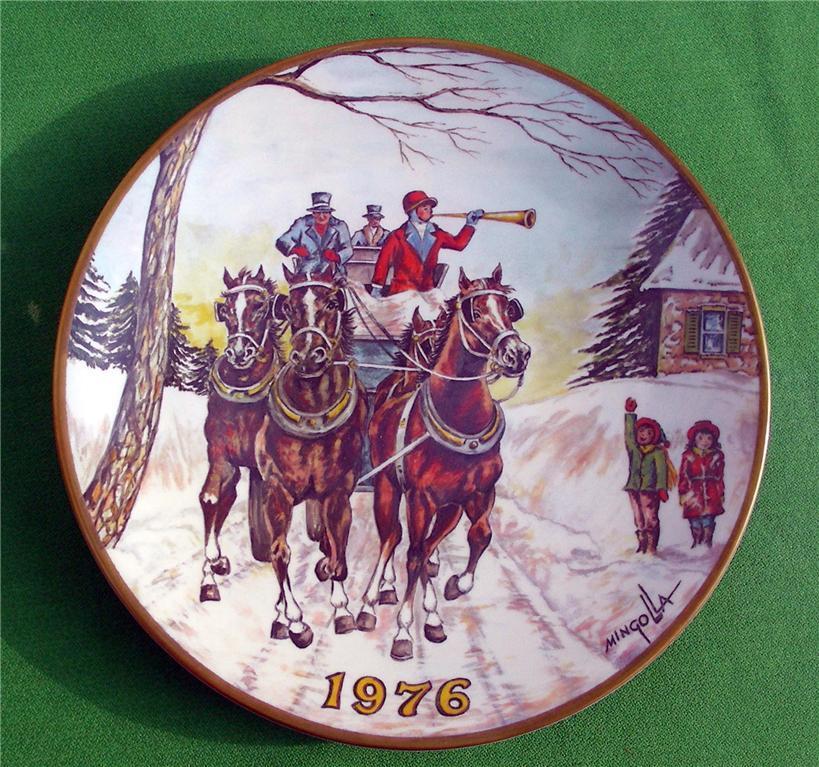 Gorham 1976 CHRISTMAS Plate BY Dom Mingolla