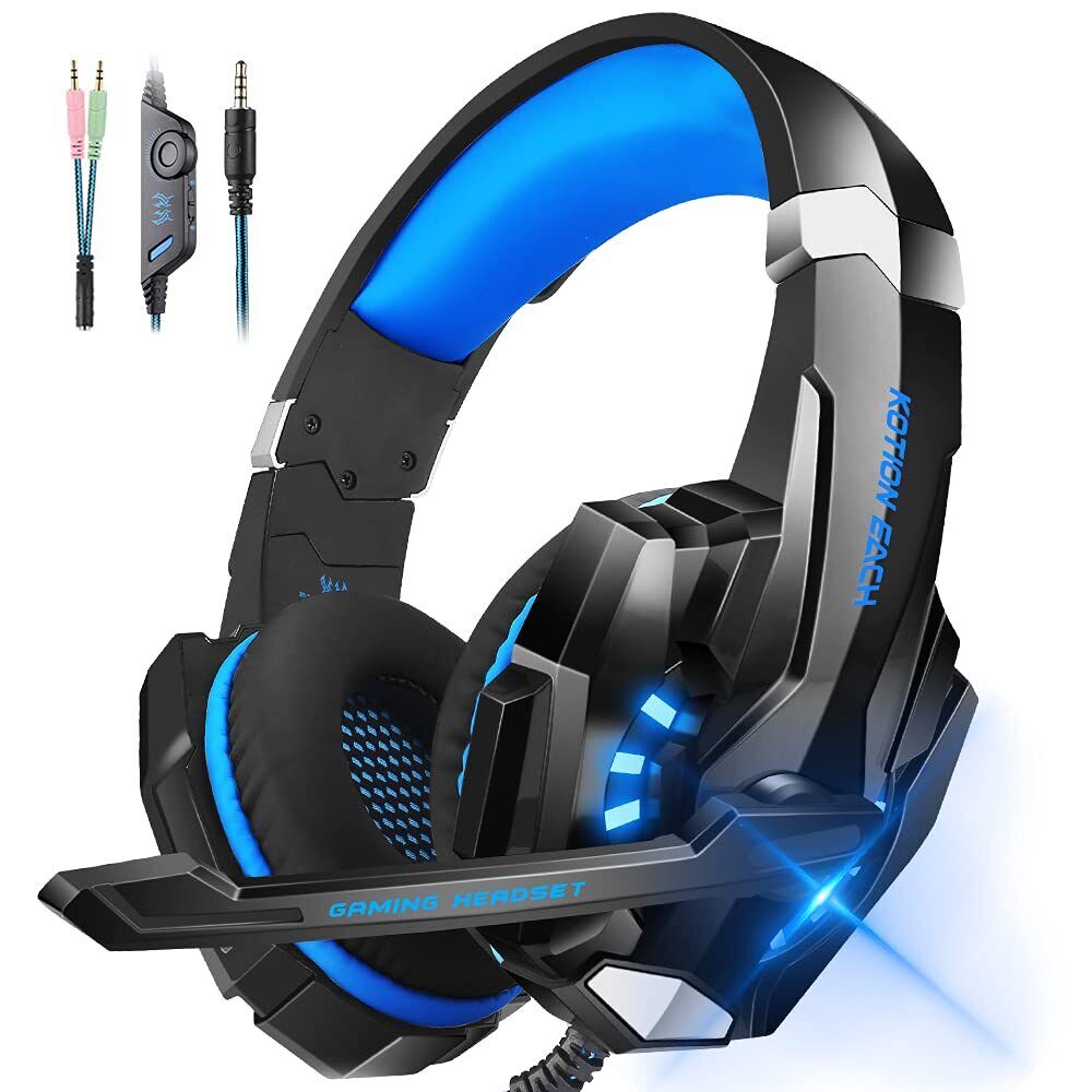 Gaming Headset Ps4 Ps5 Wired Microphone Switch Headphones Controller Mute G9000