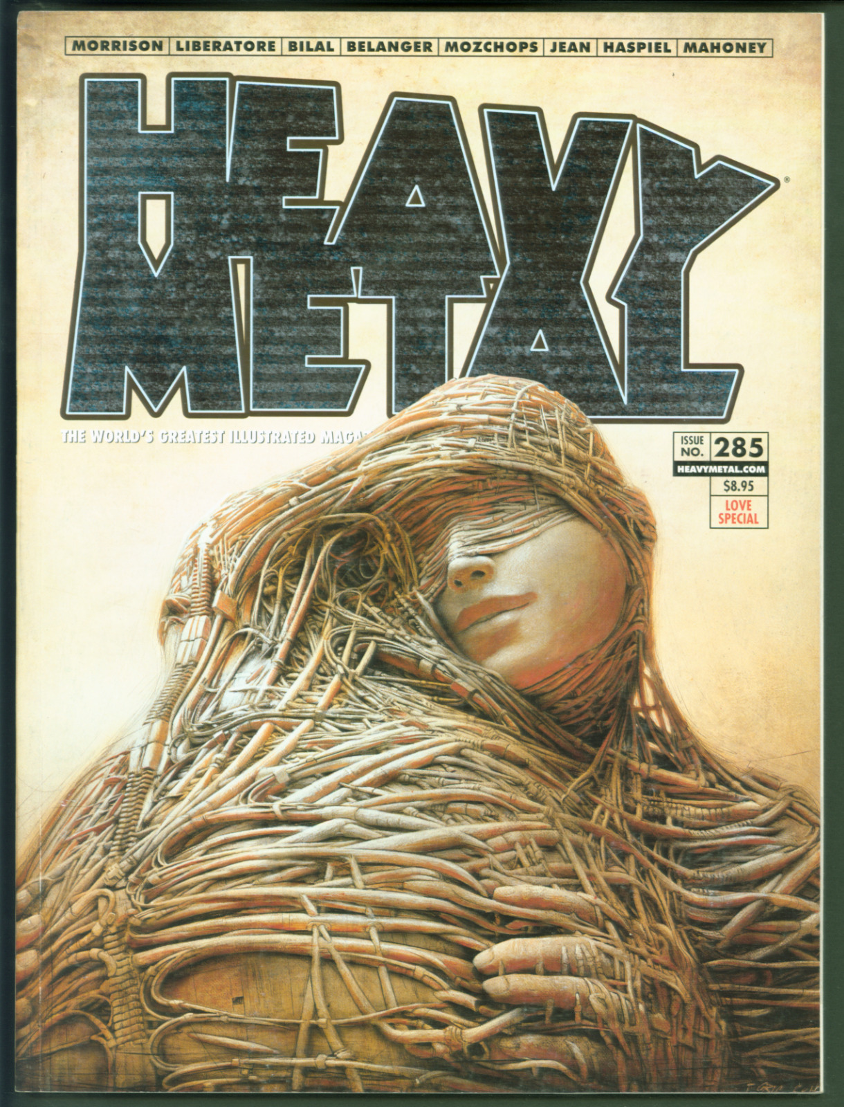 Vintage 2017 Heavy Metal Magazine #285 VF  Peter Gric Cover Art  Love Special