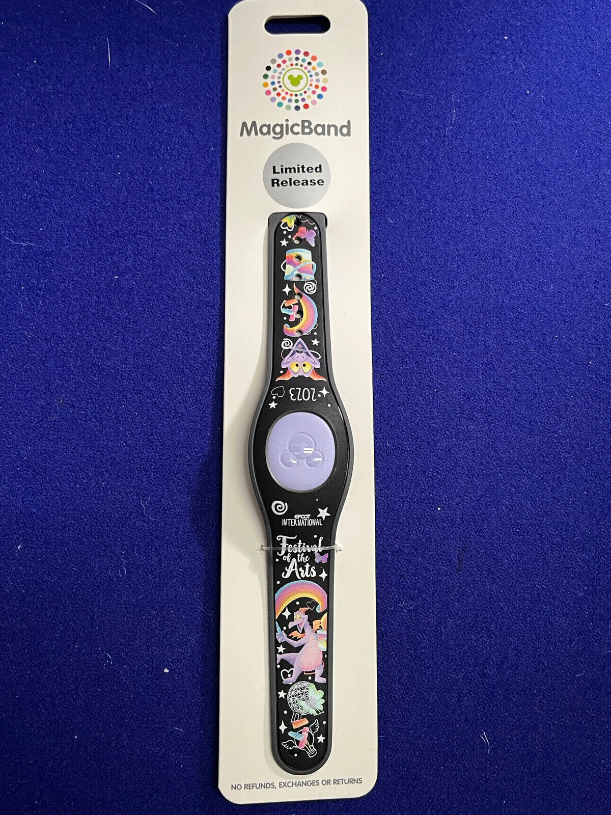 2023 Disney Epcot Festival Of The Arts Figment Spaceship Earth MagicBand LR NEW