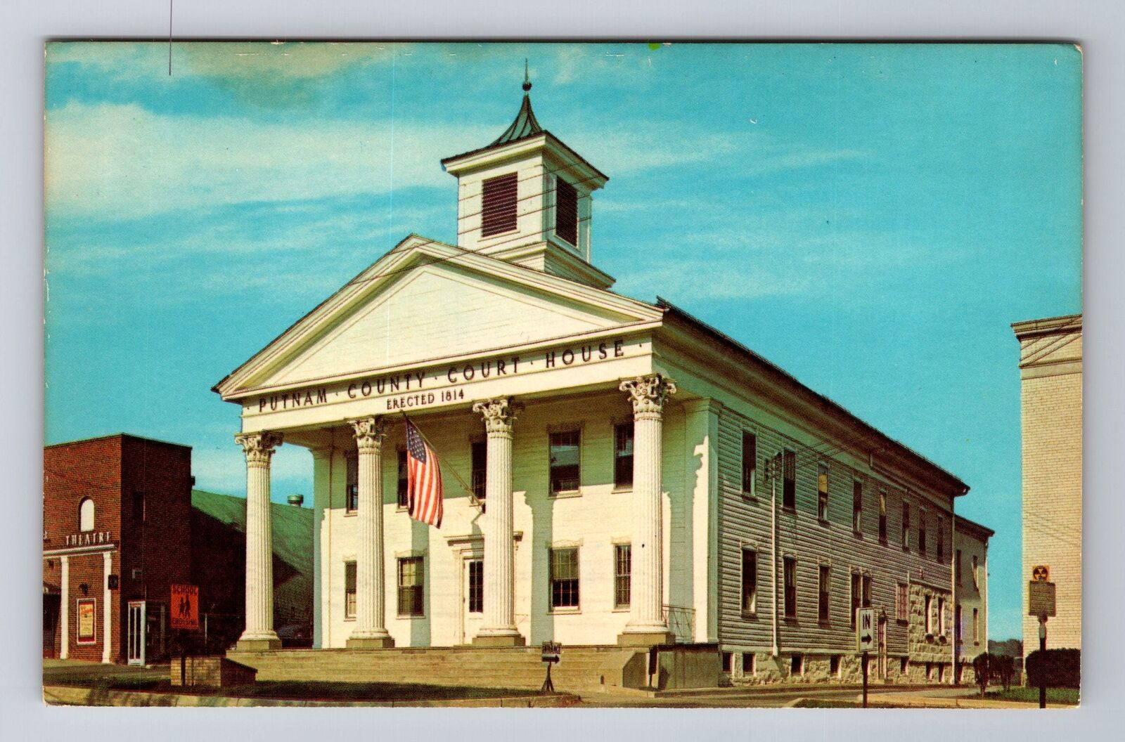 Carmel NY-New York, Court House, Antique, Vintage Souvenir Postcard