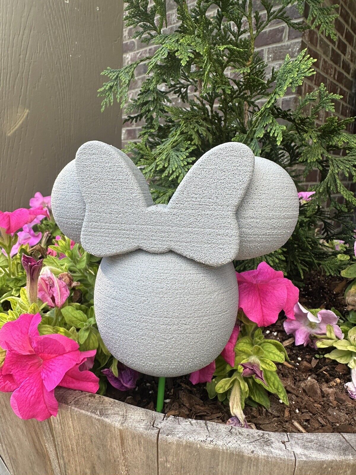 Hidden Minnie Mickey Modern Outdoor Garden Planter Statue Decor Disney
