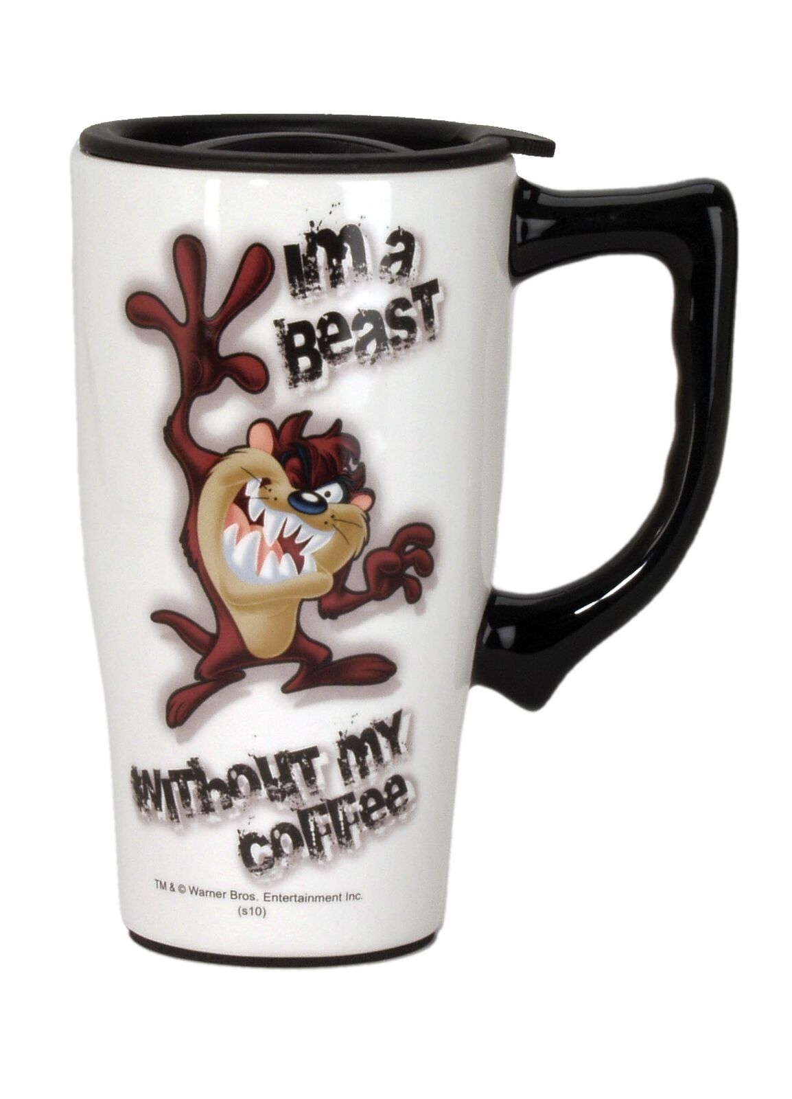- Ceramic Travel Mugs - Taz I\'m a Beast- Hot or Cold Beverages - Gift for Cof...