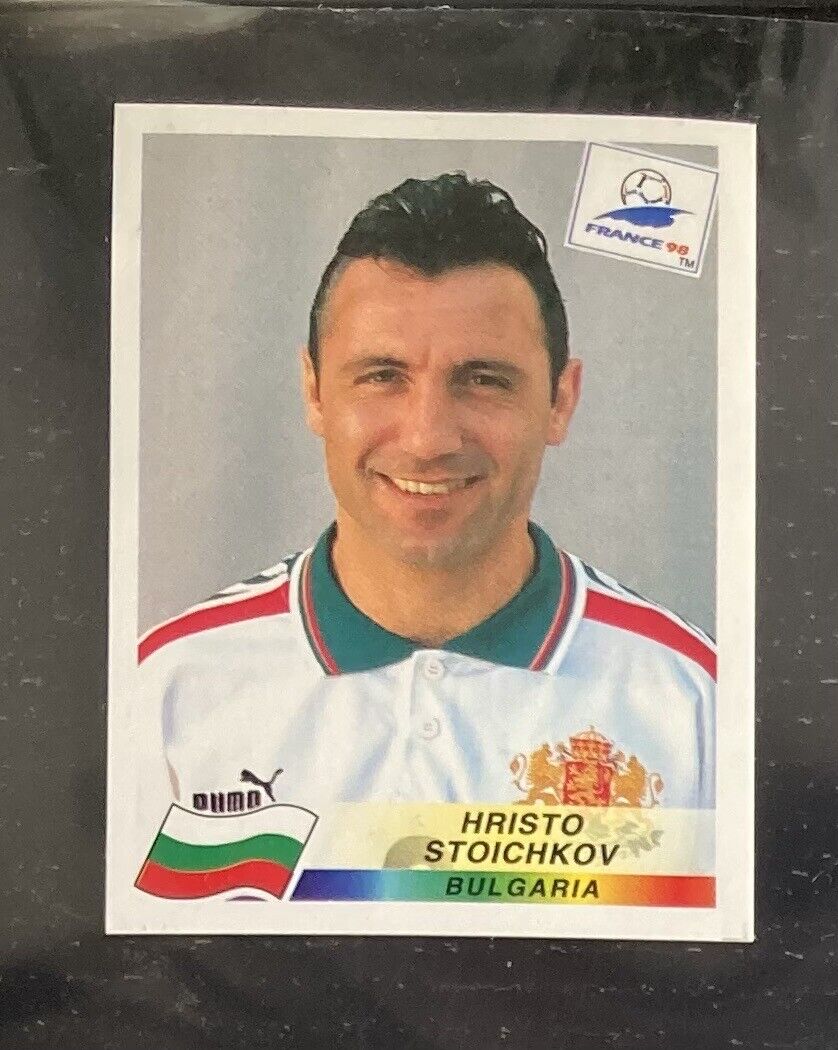 Panini sticker no. 295 World Cup 1998 98 players Hristo Stoichkov excellent condition