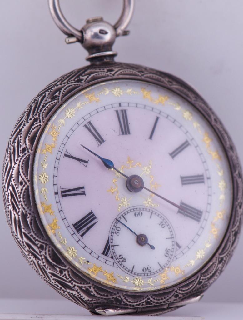 Antique Silver Ladies Pocket Watch-Awarded by Empress Maria Feodorovna c1880's