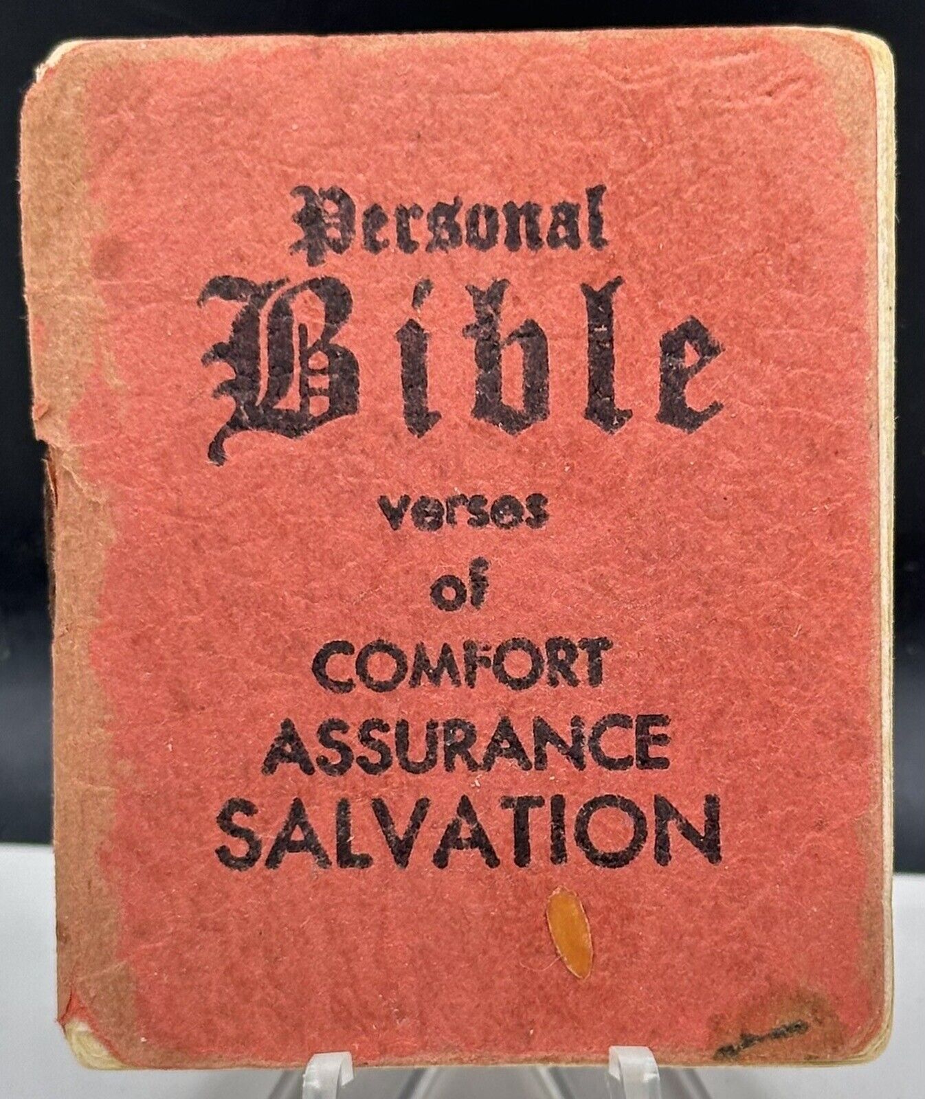 Vintage Personal Bible Verses Of Comfort Assurance & Salvation Pocket Size Book