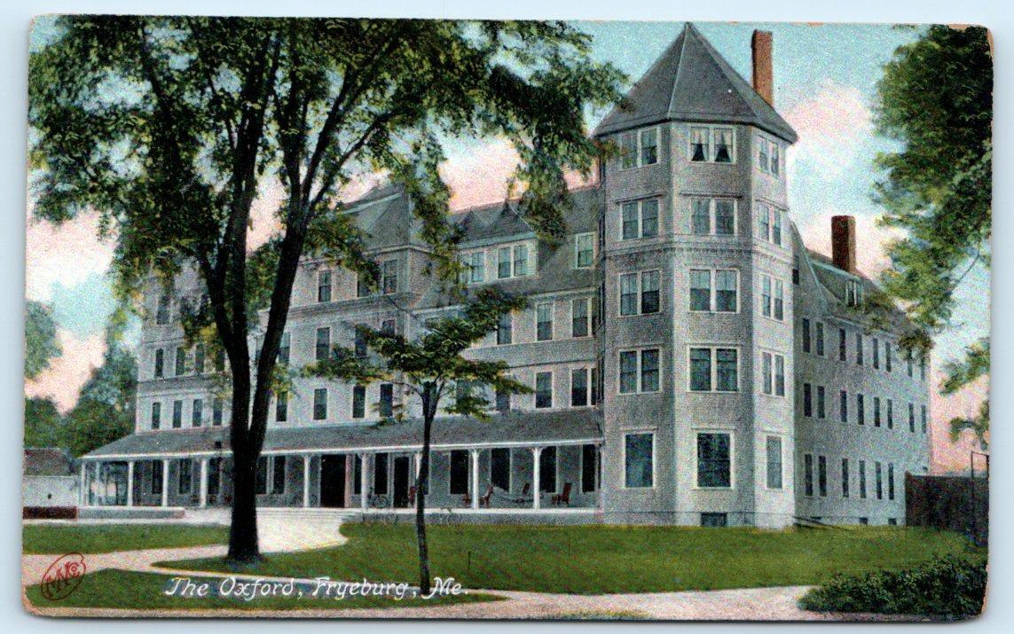 FRYEBURG, Maine ME ~ THE OXFORD HOTEL 1907 Oxford County  Postcard