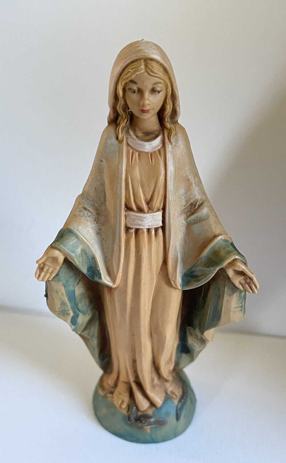 Vintage 1984 Fontanini Virgin Mary Figure Simonetti Depose Italy 255 4”