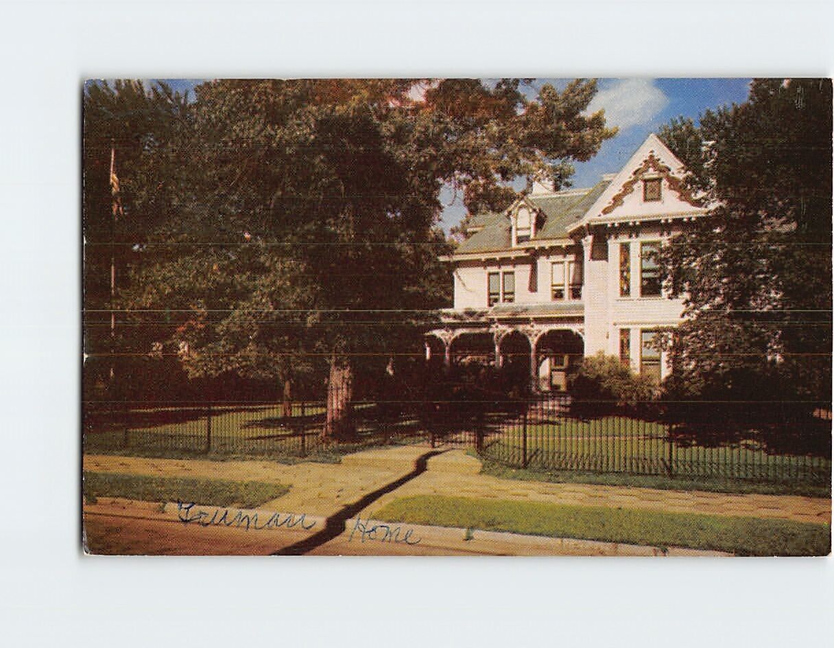 Postcard Summer White House Home of Harry S. Truman Independence Missouri USA