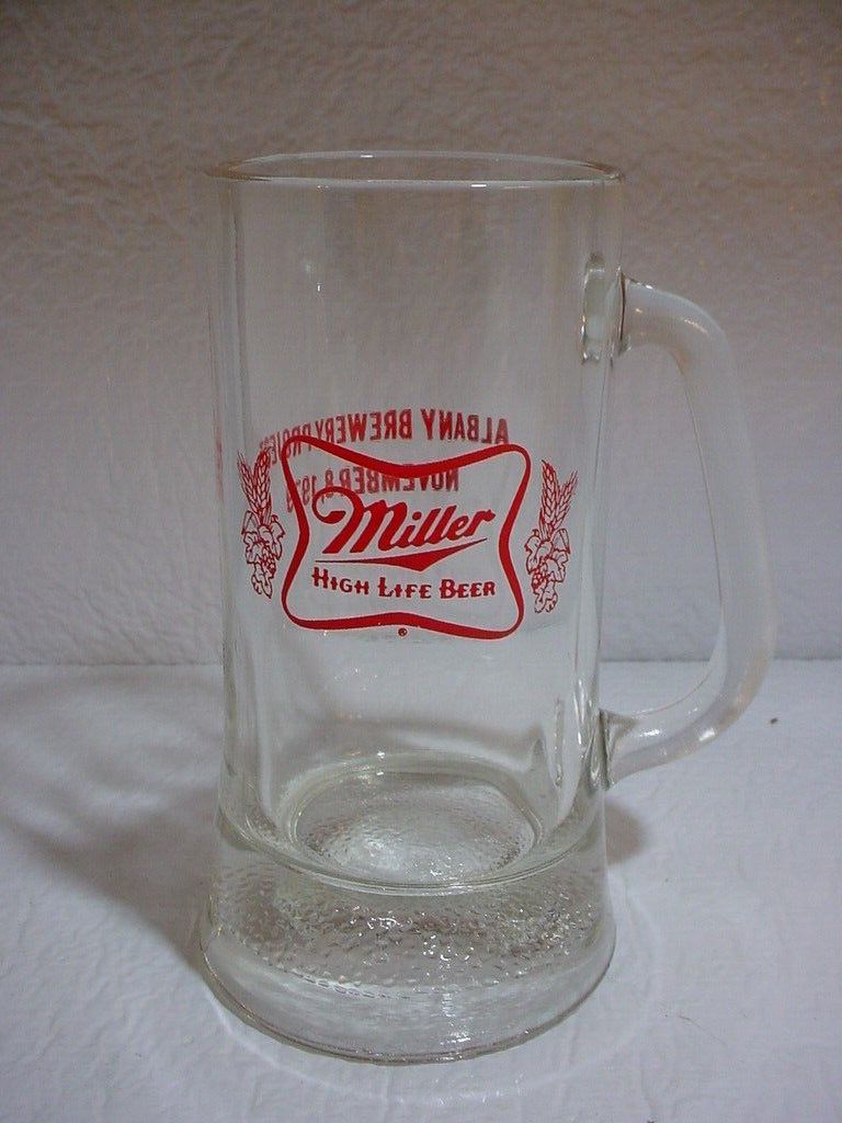1979 MILLER HIGH LIFE BEER MUG, ALBANY GEORGIA BREWERY OPENING PROJECT 11/8/1979