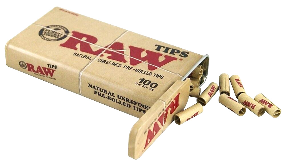 😎BUY ONE TAKE ONE FREE✨RAW NATURAL UNREFINED PRE-ROLLED TIPS💚100 TIPS PER TIN