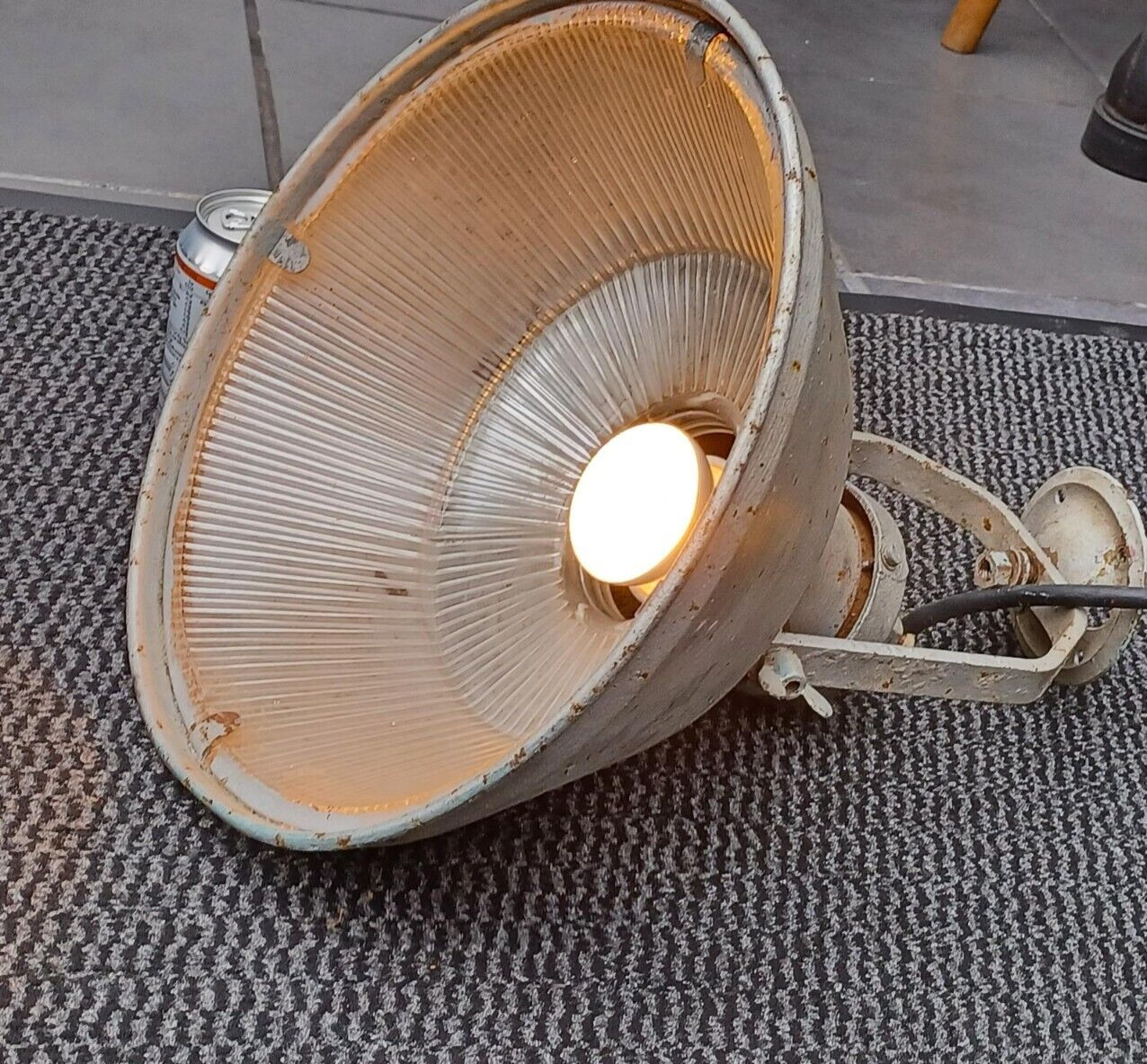 Vintage Large lamp light Holophane  Spotlight Working possibly a Searchlight OLD