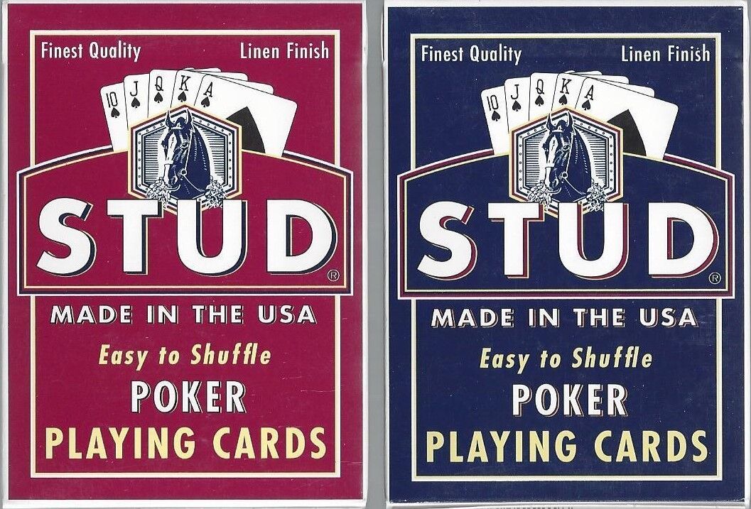 2 DECKS Stud brand playing cards New and sealed