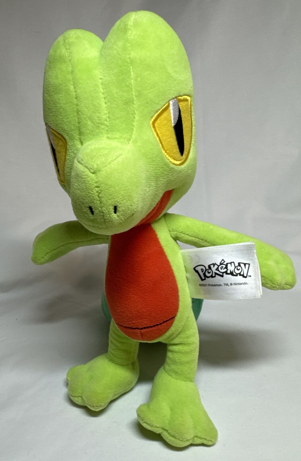 Pokemon Treecko Plush Stuffed Toy Doll Figure Nintendo 2021 Wave 10 Jazwares 9\
