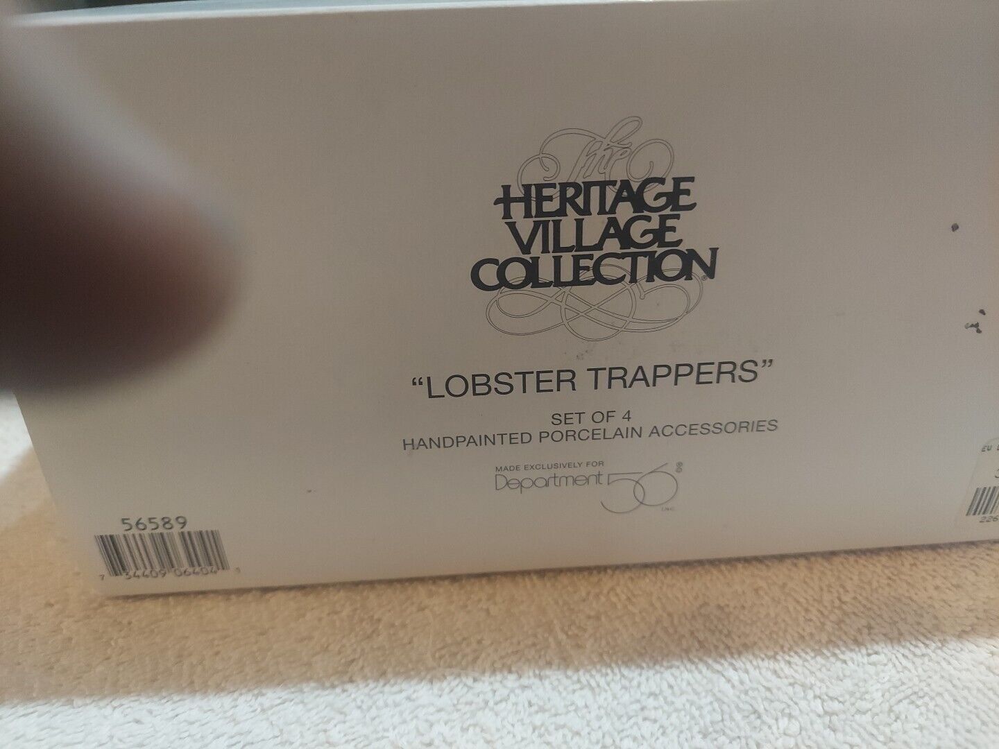 Dept Department 56 New England Village  Lobster Trappers (set of 4) #56589