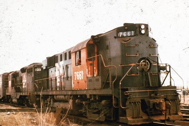 NH new haven RS-11  7661 springfield,mass. dupe railroad slide