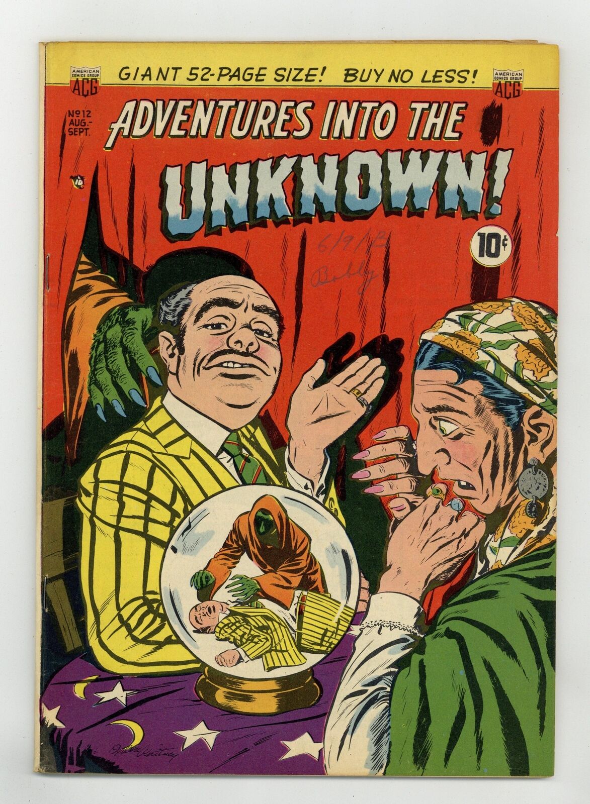 Adventures into the Unknown #12 VG 4.0 1950