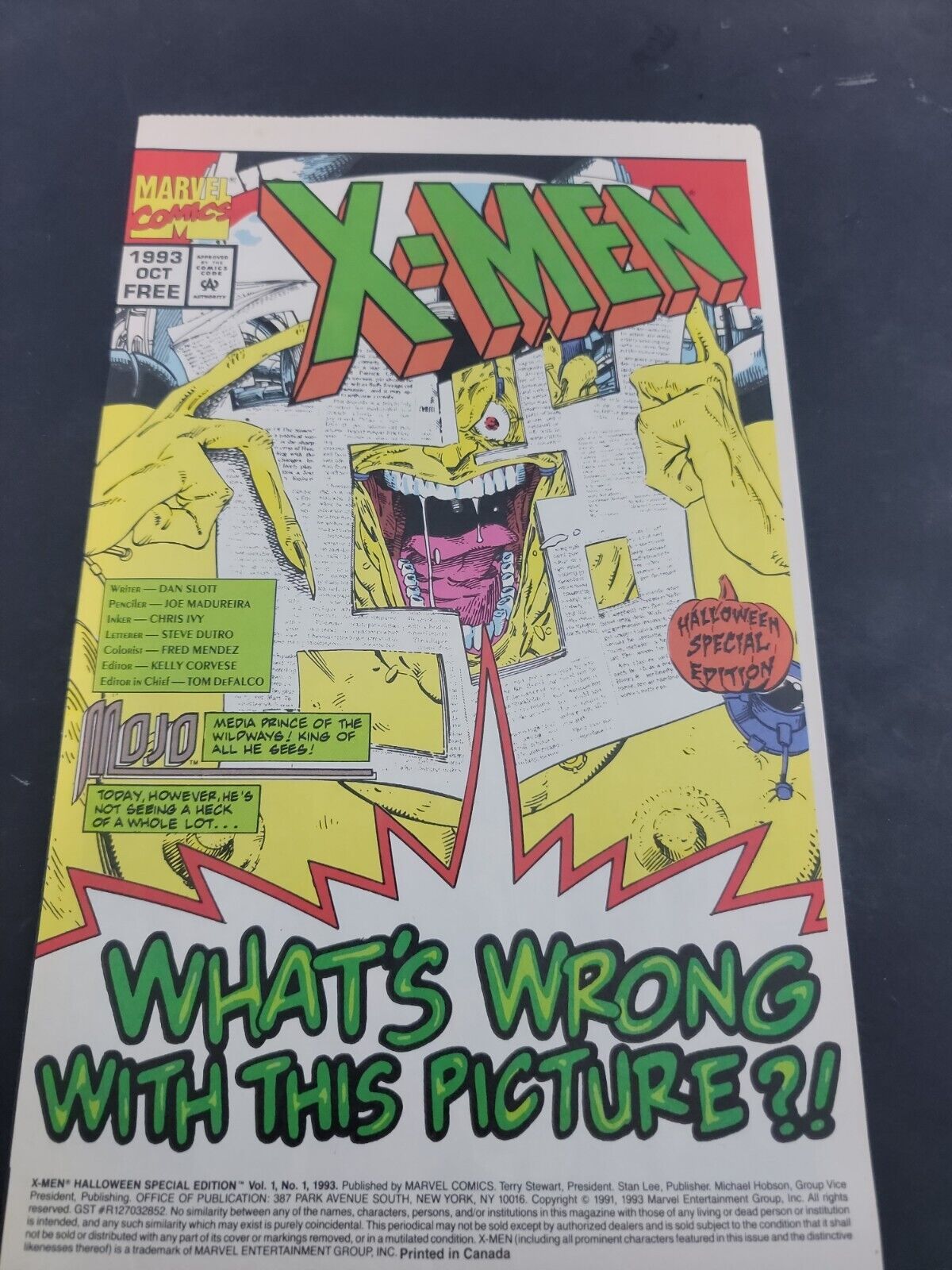  X-MEN HALLOWEEN SPECIAL EDITION #1 1993 PROMO Vintage