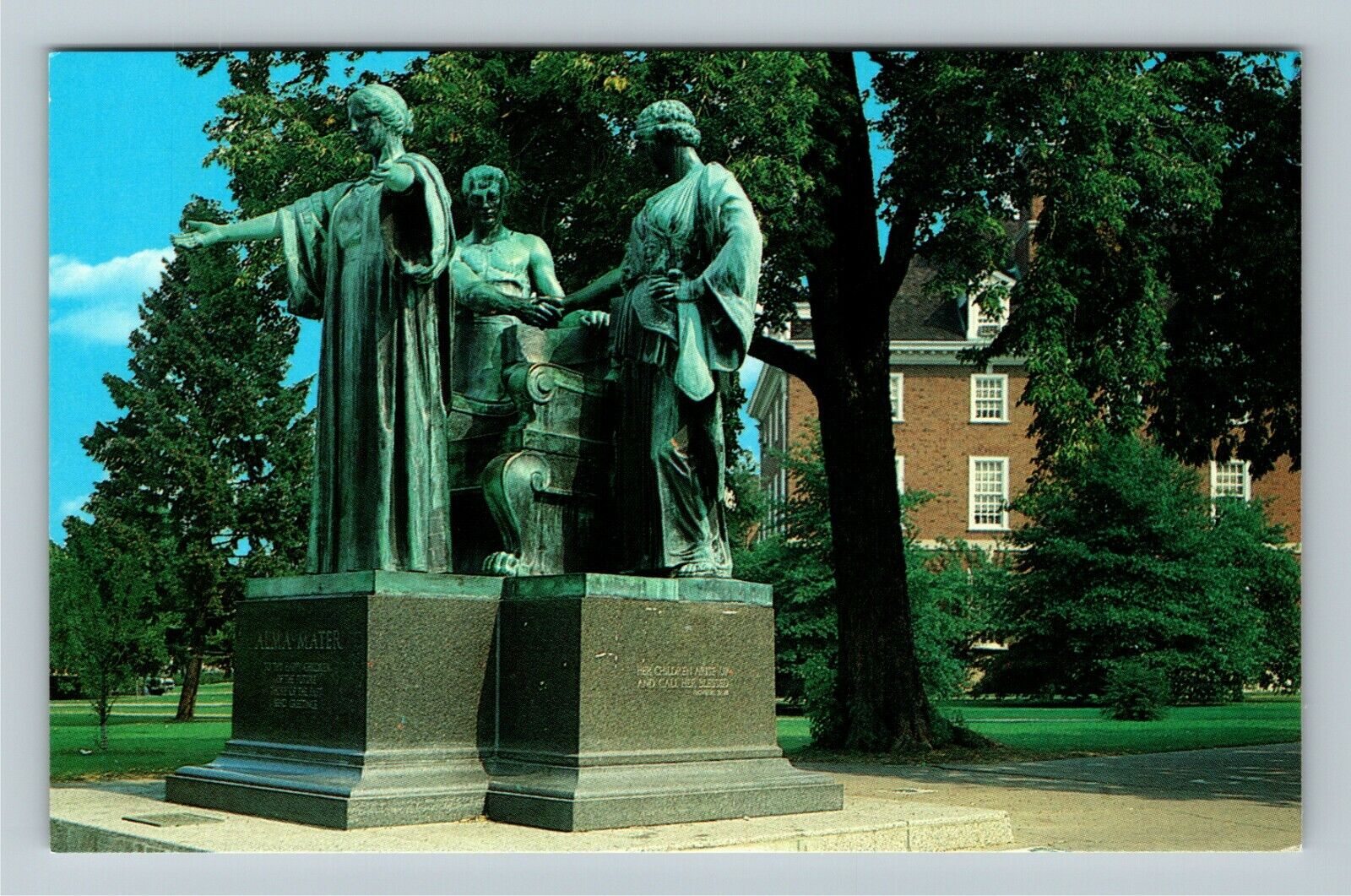 Urbana IL-Illinois, Alma Mater Statue, University Illinois, Vintage Postcard