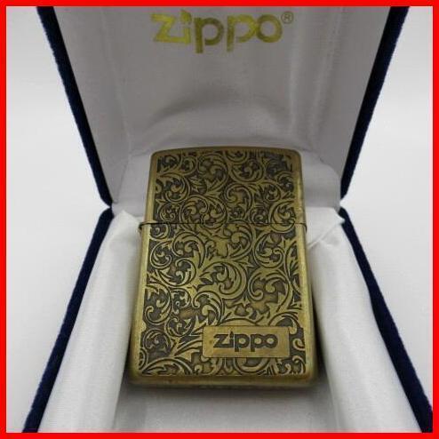 Extremely rare Zippo lighter, brass, arabesque engraving, limited edition