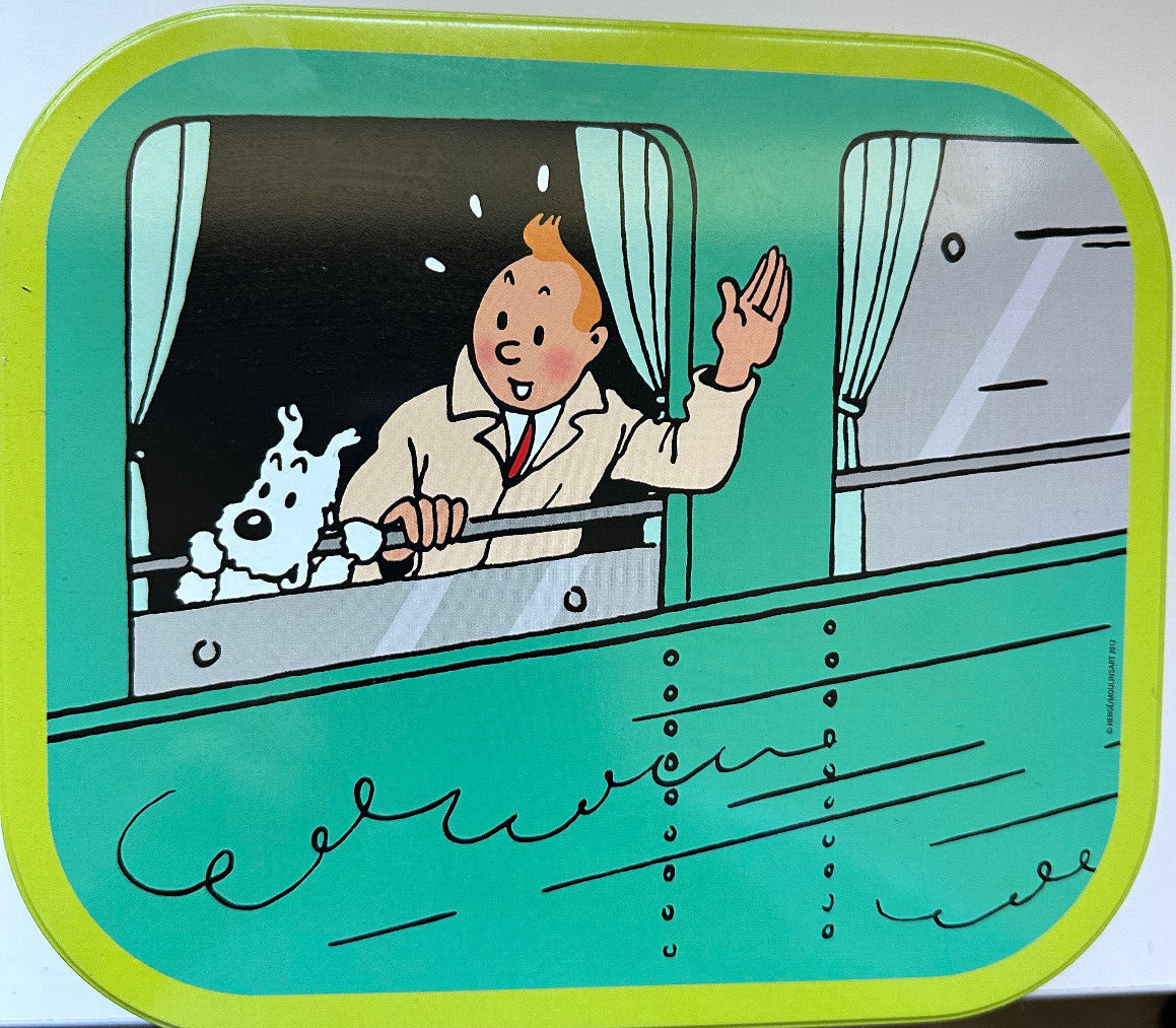 Delacre Tintin Hergé Moulinsart Cookie Tin L\'Ile Noire 2014