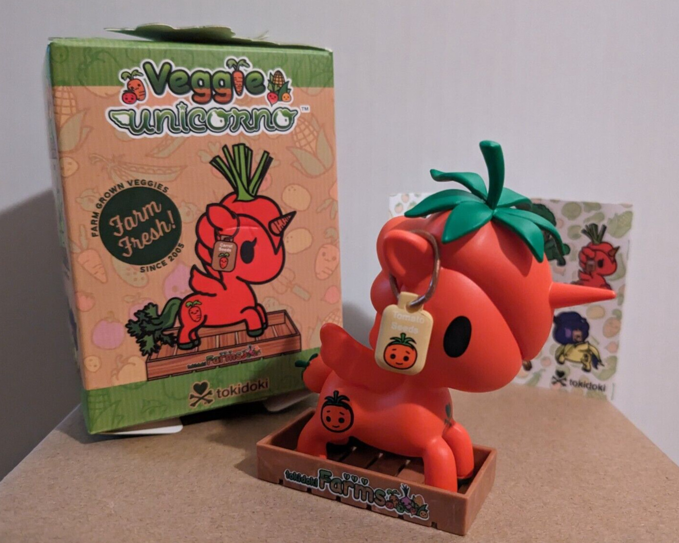 Unicorno Little Red Tomato Tokidoki Vinyl Figure - Unicornos Veggie Series
