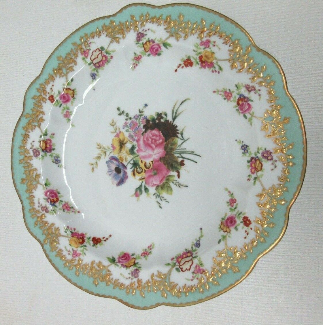 Chelsea House Decorative Floral Design Birds Bouquet Plate Asian Inspired