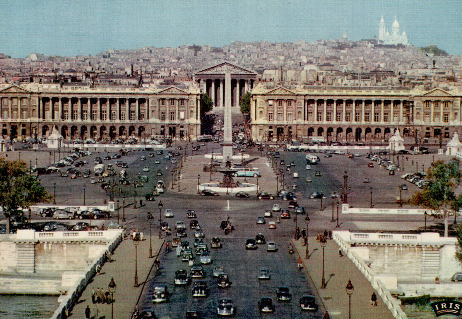 Postcard Place de la Concorde Paris France Largest City Square Vintage 6X4 READ