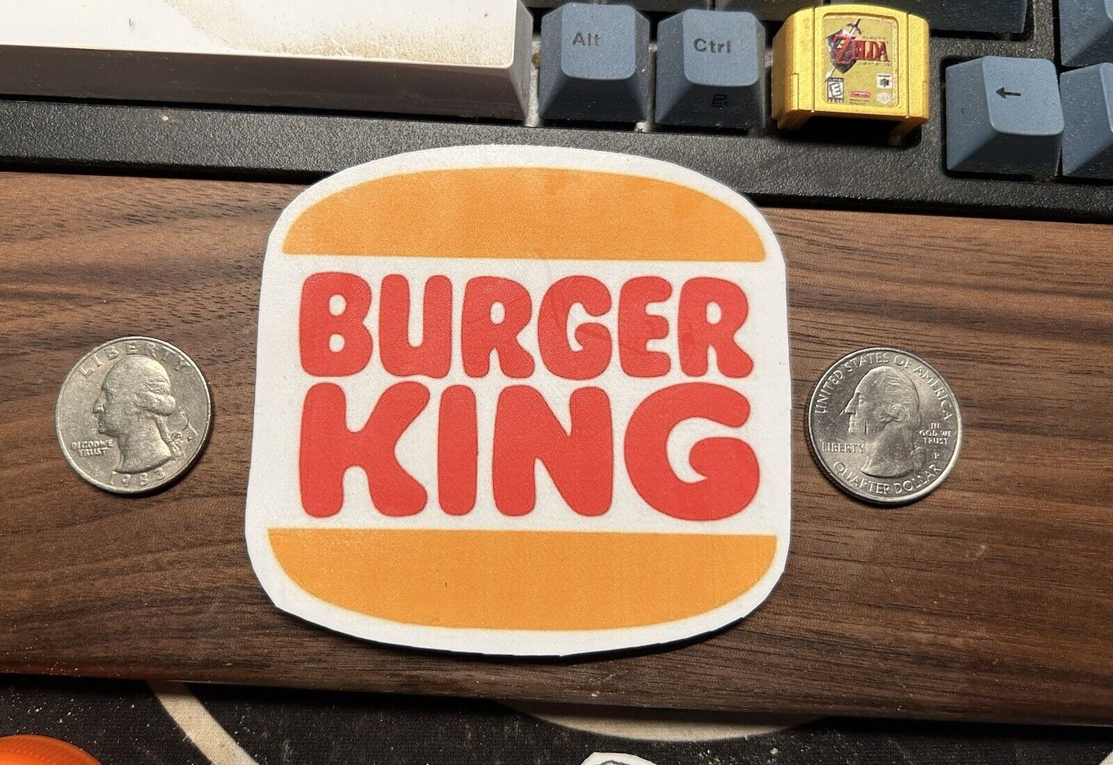 Burger King Glossy Vinyl Sticker - Vintage Logo
