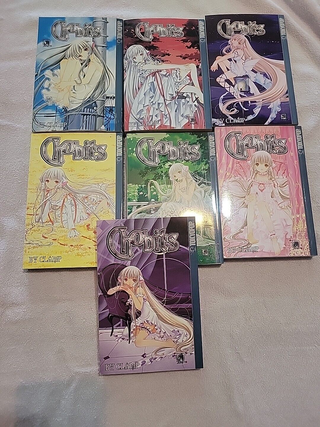 Chobits  Manga Lot Volumes 1-7 Tokyopop Clamp Paperback Book Sets Anime