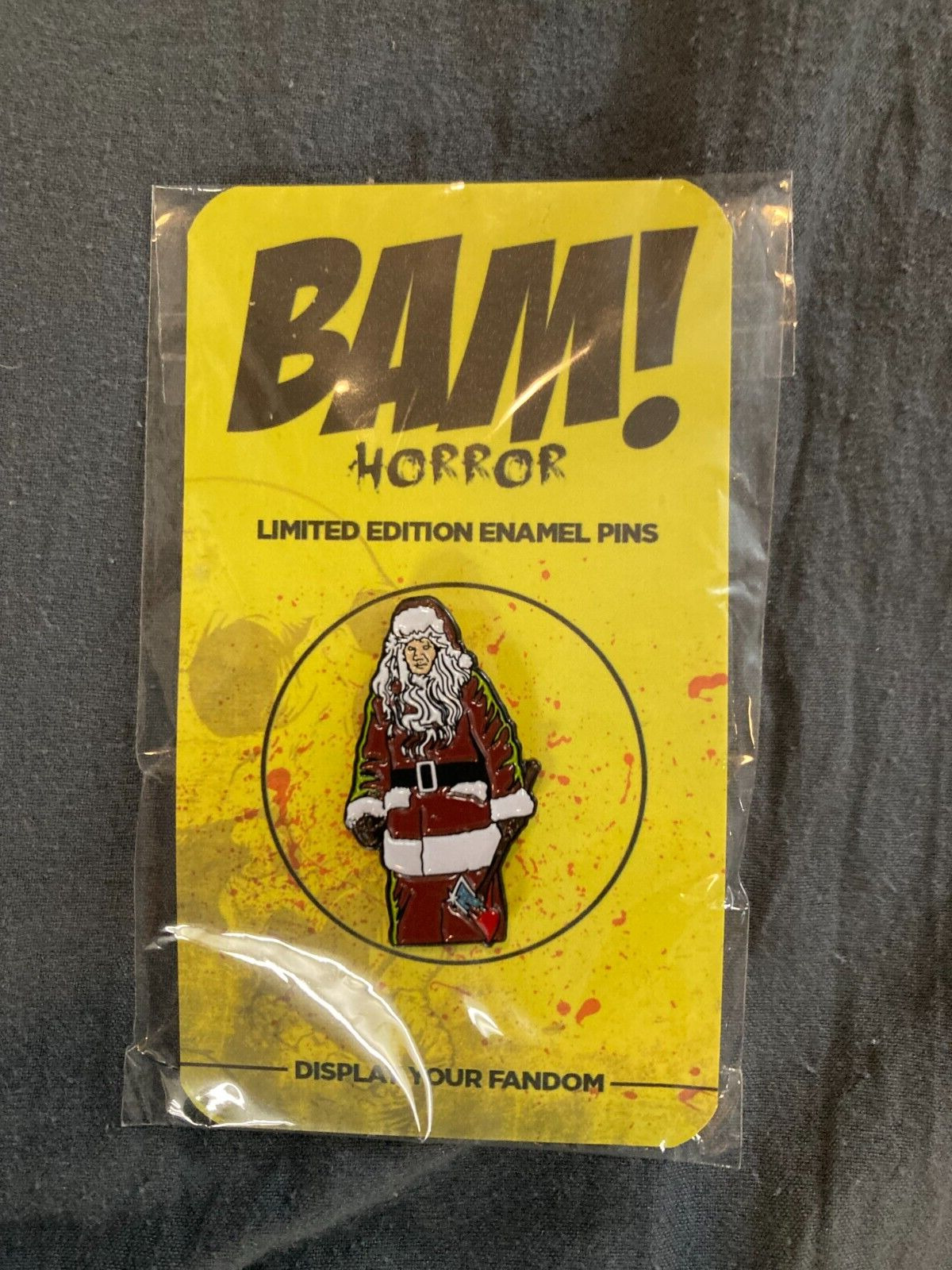 BAM HORROR - Limited Edition Enamel Pin - Silent Night, Deadly Night- New