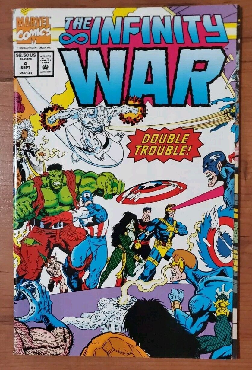 Infinity War #4 VFNM Comic Book Wraparound Cover