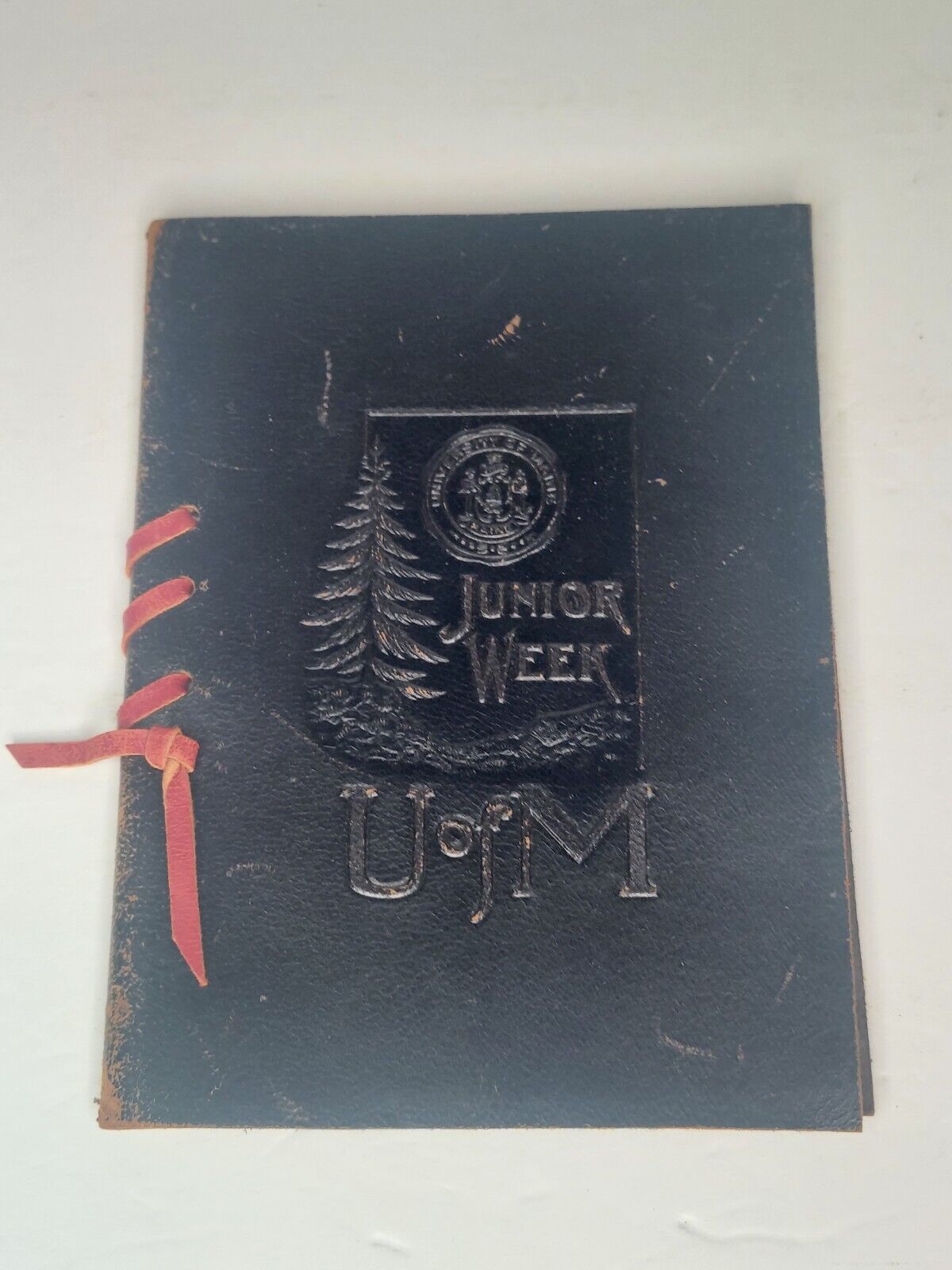 1931 Univ. Of Maine Junior Week Class Of 1931 Leather Program