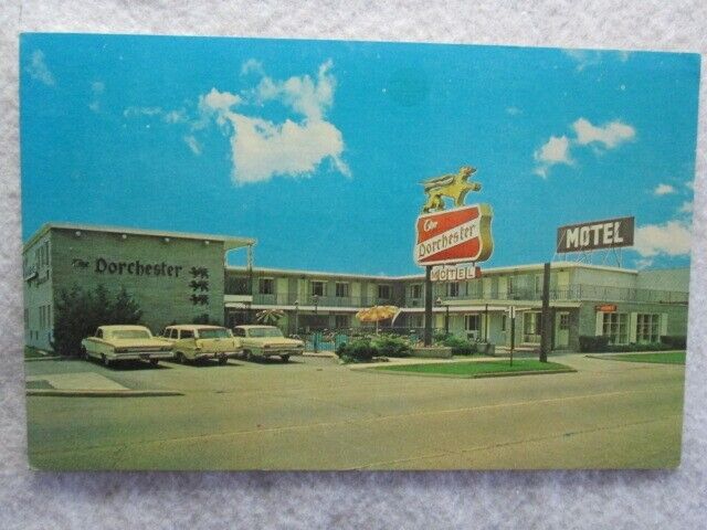 Vintage The Dorchester Motel, Detroit, Michigan Postcard